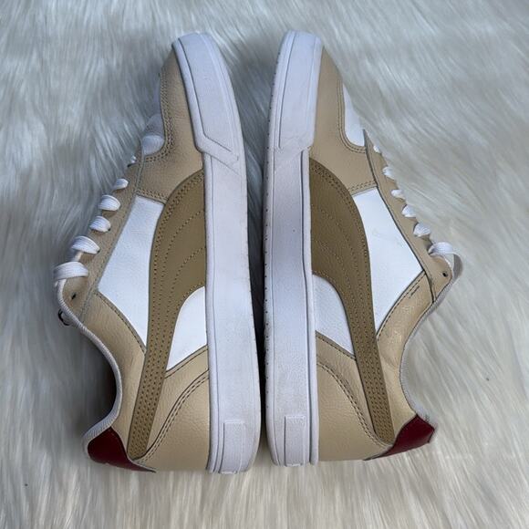 Puma White and Burgundy Carter Color Block Sneakers - Picture 5 of 8